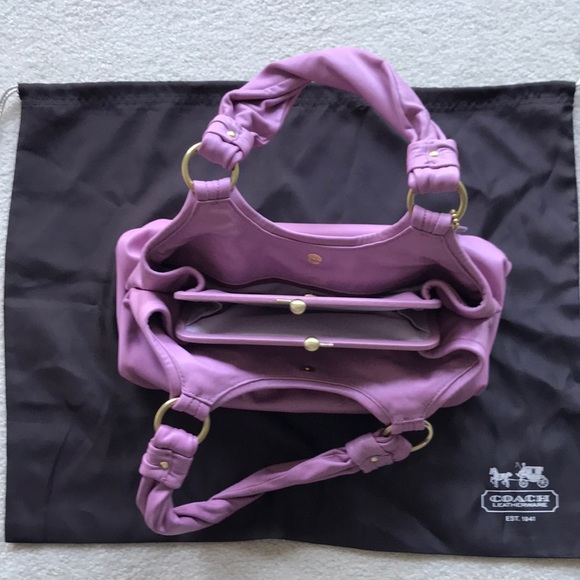 VTG Gorgeous Pink Leather Authentic Coach shoulder bag - Picture 3 of 13